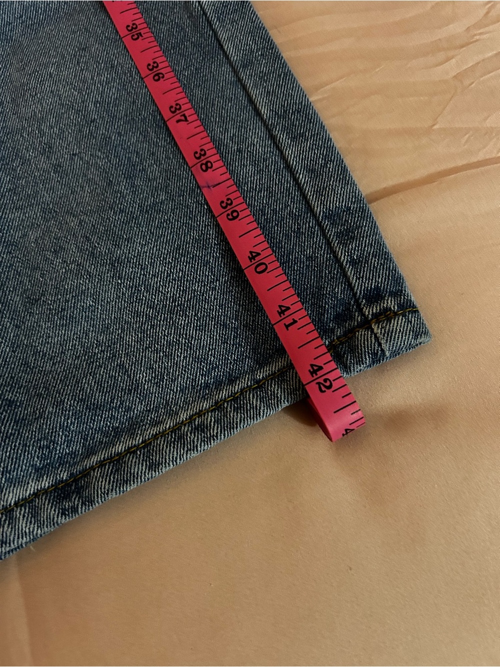Nasty Gal Light Blue High-Rise Wide-Leg Jeans. Size 7/8 - Picture 7 of 10